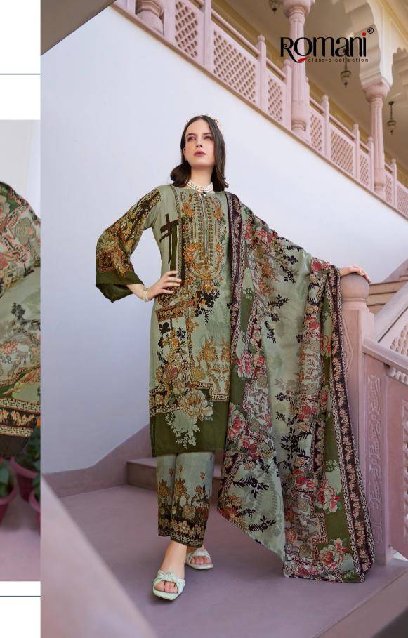 Romani mahira vol-7 Wholesale unstitched dress materials